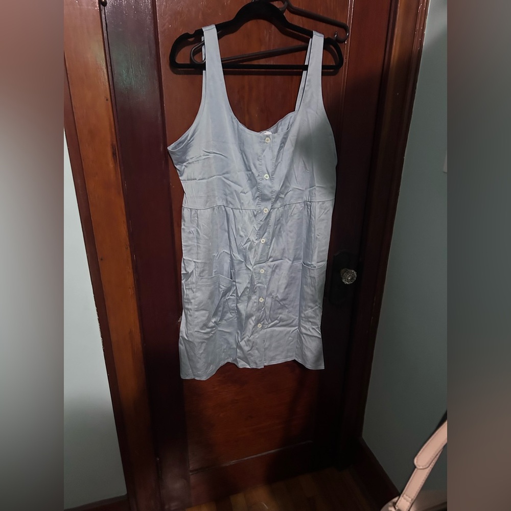 Smash + Tess Light Blue Button-Front Chemise
